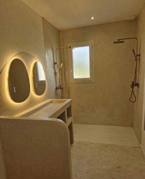 Beton ciré - Poitiers - Salle de bain - MDMS